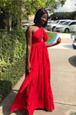 This is probably one of my favorite purchases from Lulus!! I wore this to a wedding and everyone loved it!! It looked beautiful and very elegant!! I added a built in bra so that it would be more comfortable but otherwise the dress was perfect. LOOVVEE!! - Augusta E.