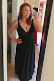 I LOVED THIS DRESS. Was super nervous that it was showing too much cleavage because I tend to hide the girls. But I tried on sooo many dresses and none made me feel this good. The dress was also super comfortable. I got so many compliments all night long. 10/10 recommend. - McKenna E.