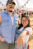 We were at Stagecoach and this too was SO cute with my overalls. Honestly the perfect outfit! I got a large and I like it but it would probably be a little nicer in a medium. - Alexis G.