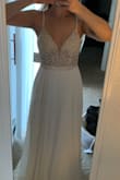 I love this dress, but I think I might be going with another one. I am very happy to know that this dress is here for me just incase I need it. It really is beautiful. The only downsides are the chest placement. I feel like the cups are a little high so my bust wasn't really in the correct spot. Still looked good and I loved the dress. - Stephanie B.
