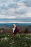 I wore this dress for some pictures with my fiance on a Mountaintop in Tennessee. It was the perfect flowy dress. It is pretty heavy and definitely a little long for me (I'm 5'2"), but it worked just fine for the photoshoot. I will probably get it hemmed now if I wear it again to a formal event. - Lauren C.