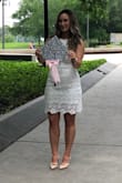 Very flattering neckline and hugged my curves perfectly. Not much stretch so if in between sizes, I suggest sizing up! - Jordan N.