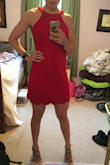Love this dress! The color and the fit are amazing. I usually have trouble finding dresses that aren't too short, but this is perfect! - Megan L.