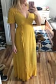 Fits perfect and able to adjust with the wrap. Material is very thin and fragile for the price but the huge benefit is being able to wear a bra! - Jaclyn G.