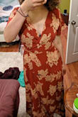 This is a beautiful dress. I ordered a size small like another wrap dress I purchased that fits well. I wanted to mention that not only is it just too long of a dress on me at the bottom (which I expected and intended to hem), but it is also longer in the torso than other wrap dresses from Lulus in the same size. If you are short but have a longer torso, this will probably still work for you. I would have needed to alter the waistline and adjust where the straps come out so that it would hit at my waist and not pucker out at my chest. Would LOVE if this came in a petite size - Sophia W.