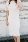 I was looking for a white lace dress and saw this one. I knew I wanted it right away. Seriously love it so much. - Tina S.