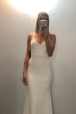 The fit of the dress was very comfortable. It wasn't tight to where I couldn't walk or wasn't loose in any areas. I like this dress because it's simple & super easy to dress up or down. I like the material on this dress cause it's a-little stretchy but still gives off a good shape! 10-10 would recommend this dress for anyone looking for a simple white dress!! - Jordan A.