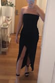 Wearing this to a wedding this weekend and I can't wait! Most of Lulus long dresses are made for girls who are 5'9", and they never fit me without having to be altered, but this fits without dragging on the ground! Quality material and definitely something I can wear again. Love it. - Nicole J.