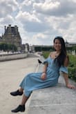 This is easily one of my favorite look last year! So comfortable. So chic. So everything you'd want in a dress worn for a casual stroll through the Louvre Museum! - Dana P.