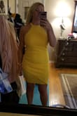 It fits perfectly. It's not cheap looking or feeling.  I am usually a Medium and got a Large. - Christina W.