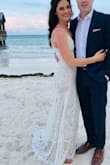 I was nervous at first to buy my wedding dress online, but didn't want to spend a ton of money on a dress! So happy with this purchase! It fits beautifully and hugs in all the right places to show of your figure! Would highly recommend! - Kristen G.