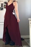 A bit big but I'll just have a seamstress fit it to my size. Nice dress for a nice price. - Kristen B.