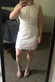 I had a hard time finding reviews with my height and weight so when I got this dress I had to share how it fit! I have an athletic build and I'm 5'2.5". This dress fits sooo perfect. I'm always nervous of dresses being long because I'm pretty short but I actually liked the length a lot! There's a little room all around but that's what makes it so comfortable. Definitely considering this as my grad dress! - Justine G.