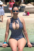 This swimsuit is all the way sexy. It fit like a glove. Endless compliments. My husband was drooling at me lol. Great quality! It does not feel like a cheap thin/fragile swimsuit. - Stephanie R.