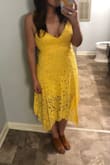 This is such a pretty dress! I recommend it for sure. Tried on without a bra but will adjust the straps to make it show less cleavage! - Kaitlin P.