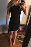 Liked this dress a lot! Very simple/cute. I'm 5'9" and thought it was a good length. Not too short. - Brie H.