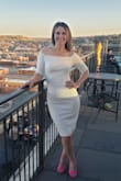 This dress is classy, sexy & hugs my curves perfectly! Has a little stretch so it's super comfy too! - Kathleen D.