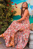 I wore for a early evening dinner and got so many compliments. Fits perfect and feels soft and very summery. - Dielle P.