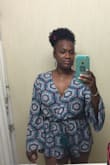 I wore to Essence festival with some cute gladiator sandals. It was so cute! It's a bit short in the back though. - Patrice M.