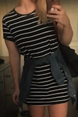 This is a great dress and I highly recommend it, but it is a little short. I'm on the taller side (and with a little booty) and it still covers everything with a couple inches to spare, but definitely shorter than most things I wear. Still love it though! - Allison V.