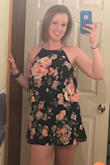 I love this romper! The fabric is good quality and the fit is very flattering. It's nice enough it could be dressed up for a nice event or just work on a night out and about. - Sarah L.