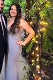 Dress was so elegant and everyone loved the grey blue color I got. Only thing was the straps were a little too big, but it wasn't a big deal. - Brigitte N.