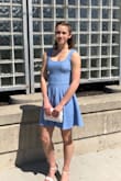 I've alway been skeptical about buying dresses online by with Lulus what you see is really what you get. The quality is great. I wore this to an award banquet. You can dress this dress up with heels or down with a jean jacket. The fabric is heavier but not cheap. Overall my experience was good.Thanks Lulus. (ps: depending on your location standard delivery can take awhile so I recommend purchasing well before you plan on wearing the item) - Victoria N.