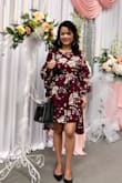Love the layer on this dress, comfortable and perfect to wear for a mini special occasion! - Lena H.