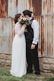 I wore this as my wedding dress. I absolutely love this dress, I ordered it because we were having a small intimate wedding and I didn't want to spend a lot. I received so many compliments on this dress. - Megan L.