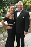 I love this dress. The fit is perfect (ordered Medium). The length is longer than expected, but gives you ample material if hemming is needed. For reference I am 5'6" 145 lbs size 34DD. The style is elegant. Shows enough without being too much. Felt like a princess. Received a ton of compliments. I highly recommend this dress. You will not regret it. I paired with 4 inch black satin heels, statement necklace, earrings and belt to add more sparkle... but it really isn't necessary. This dress is a true statement all on its own. - Mary G.