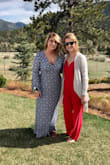 I chose this dress for my friends wedding in Estes Park, Colorado. I received so many compliments. It was a small wedding. I couldn't believe it when I seen any other women wearing the same dress. We both talked about how much we loved the dress. So comfortable. Also my friend split a drink on me and you couldn't even tell. - Megan D.