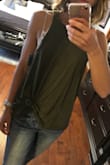 I really like the color and soft material of this tank, but knowing how it fits, I likely would have chosen to size down. It's super cute! - Sarah M.