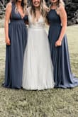 I wore this dress as a bridesmaid for a friends wedding. It fit perfect and looked great with the mix of other dresses. The quality and fit are great. Highly recommend this dress for any occasion. - Summer S.