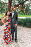 I absolutely fell in love with the dress color, cut, and pattern online. When I got it, it looked just as beautiful in person but I debated returning it because it was so long and about and inch big in the waist. Luckily I know how to hem my own dresses so I kept it but I had to hem about 5-6 inches off. I couldn't even get away with just wearing heels to make it work. So short girls be aware! Still looks great though! Love that the top is adjustable so with a larger chest I was able to feel comfortable. - Katrice S.