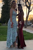 These heels basically saved my night. I could dance, walk and do everything needed all night. I didn't take them off because my feet didn't hurt. The platform made them really comfortable and I love to wear them. 
The color matches my dress and the material is also incredible. Thank you. - Ines S.