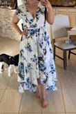 I received soooo many compliments on this dress. It's flowing and very feminine. It is  a little low cut, so I couldn't wear a push up bra or it was "too much". - Nicole L.