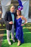I wore this dress to a derby party and received so many compliments on it! The bright blue color is beautiful and the flows style of the dress was really gorgeous. The medium was a little big in chest but perfect for my wait which needed the room :). - Karen M.
