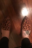 Love this shoe, comfortable for a pointed toe shoe. 2 complaints, one is sizing. I am a true size 8, I ordered an 8.5 and would be more comfortable in a size 9. Secondly, your feet will sweat like crazy in these! I've never had an issue with this in any other type of shoe or brand. I found myself taking my shoes off under my desk to let them breath so they wouldn't slip off coming up and down the stairs at my office. If you don't have the luxury of being able to briefly slip your shoes off in secret at work, this shoe is most likely not for you. I repeat, I really love the comfort, look and feel of the shoe but I did spend an excessive  amount of time in between seeing patients taking off these shoes to let my feet breath. - Cassidy G.