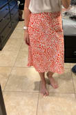 Very classy skirt. Has a bit of a bulge in the side but nothing too noticeable. I'll have to get it hemmed since I'm only 5'3" but it's very cute for work or a brunch with the girls. - Emily G.