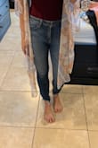 These are the perfect jeans! They do tend to stretch out a bit so I sized down but still they're perfect for every occasion. I wear them all the time! - Emily G.