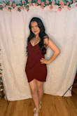 I got so many compliments on how flattering this dress was! It was so comfortable and cute, I completely loved it. I would just order a size up because it kept sliding up while dancing and walking. Overall, must purchase this! - Maria H.