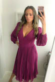 Fits perfect. I liked the dress so much I got it in both colors. - Kristen H.