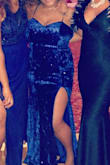 I loved this dress! I wore it for an Ebony Affair and it fit well. I did wear a girdle with it to camoflauge my love handles. I knew that it was going to be either a hit or a miss. Worked out just great and I found some shoes that matched the dress perfectly! - Gerlyn M.
