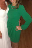 This was out of stock and as soon as I got the restock email, I purchased it. Great dress and the tie made it super flattering as I've got some hips. I wore it to an outside spring wedding. Received a bunch of compliments! - Kristy P.