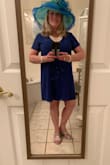 I wore this to a Kentucky Derby Party and received lots of compliments. I also bought this dress in Purple. I live on the South Carolina coast and it is the perfect outfit to dress up or dress down. I'm on the waiting list for this dress in Mauve... that's how much I like this dress. - Mary M.