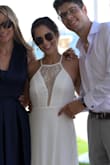 This was my wedding dress and let me tell you it was better than any thousands of dollar dress so simple yet gorgeous! - Maya T.