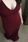 I love this dress! It has adjustable straps which is fantastic. I will hem it, but that is nothing new. The material and thick and flatters my postpartum curves in a great way! - Amy J.