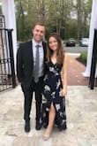I bought this dress for a wedding I attended recently! I'm short so the dress was a little long, but after a quick hem, it is perfect. I got a ton of compliments on it. It was super cute, comfortable, and a ton of fun to wear. The slit wasn't too revealing and the ruffle sleeve was a great touch. It's also a wrap dress so you can adjust the waist too. I can't wait to wear it again! - Nikki B.