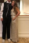 Loved this dress. I wore to a formal and everyone loved. It was so snug around my waist and loose around my bust, so it fit my body beautifully. Under my armpits the sequins rubbed a bit but so worth it. I'm 5'5 and it was a little long, so I had to get it tailored but so worth it. I will definitely wear again, and I recommend highly. - Elizabeth R.