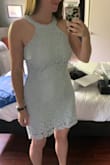 LOOOOOVE this dress! So flattering and fits like a glove. The lace is really soft and the dress is totally comfortable to move around in- looking forward to wearing it to a wedding this summer and for graduation! - Kacey P.